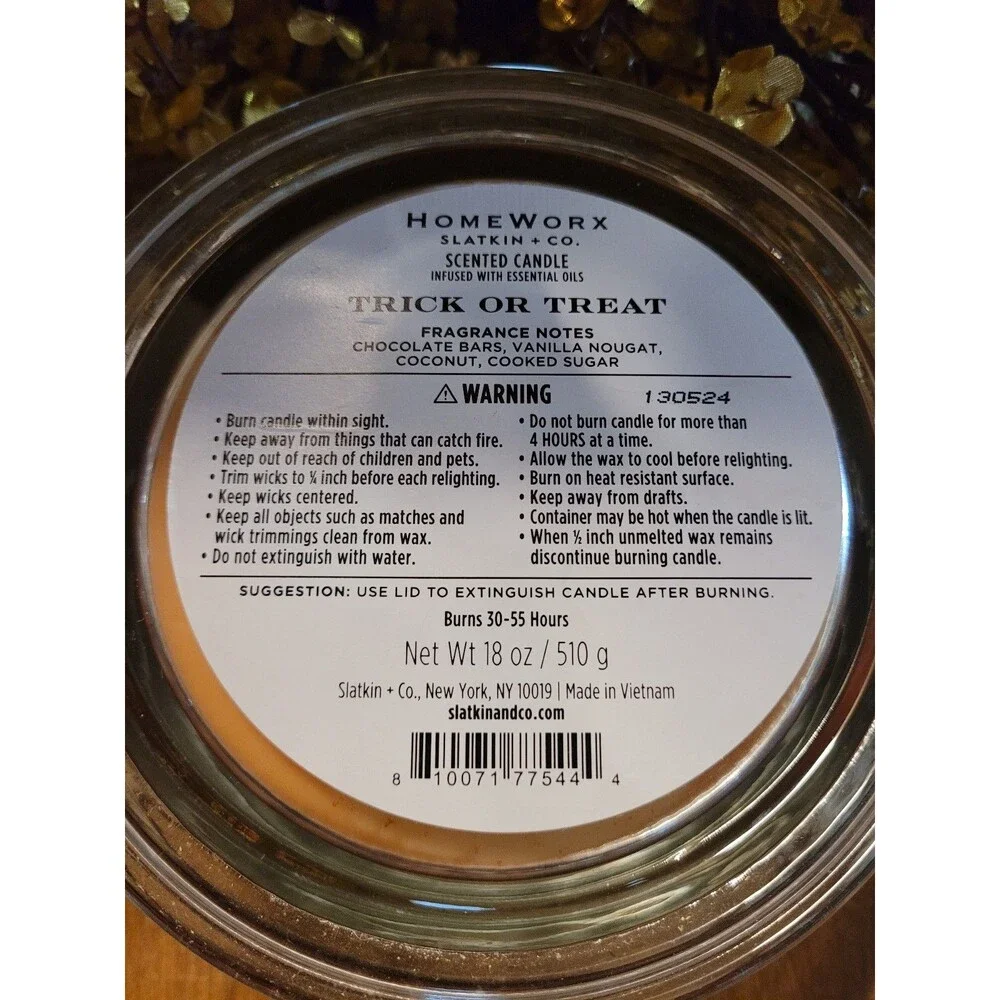 Halloween Candy/Trick or Treat - Homeworx 4-wick Candle
